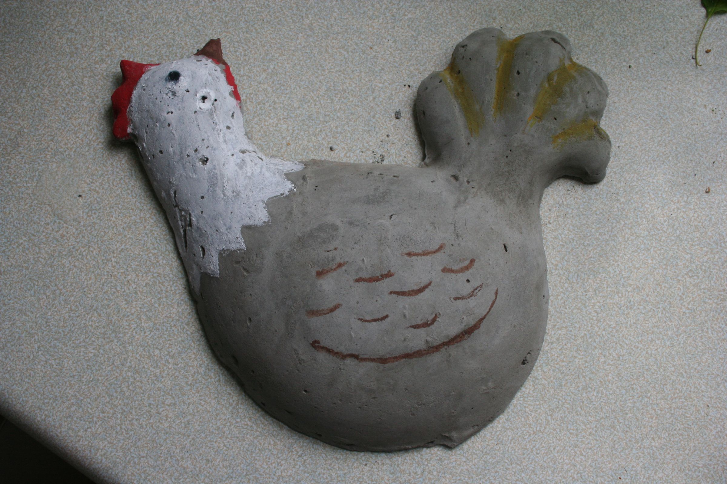 Concrete chicken (or anything else) with polymorph