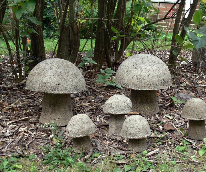 Hypertufa Mushrooms or Tufarooms