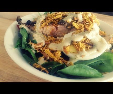 Grilled Salmon Salad With Sesame Dressing - Hissingcooker.com