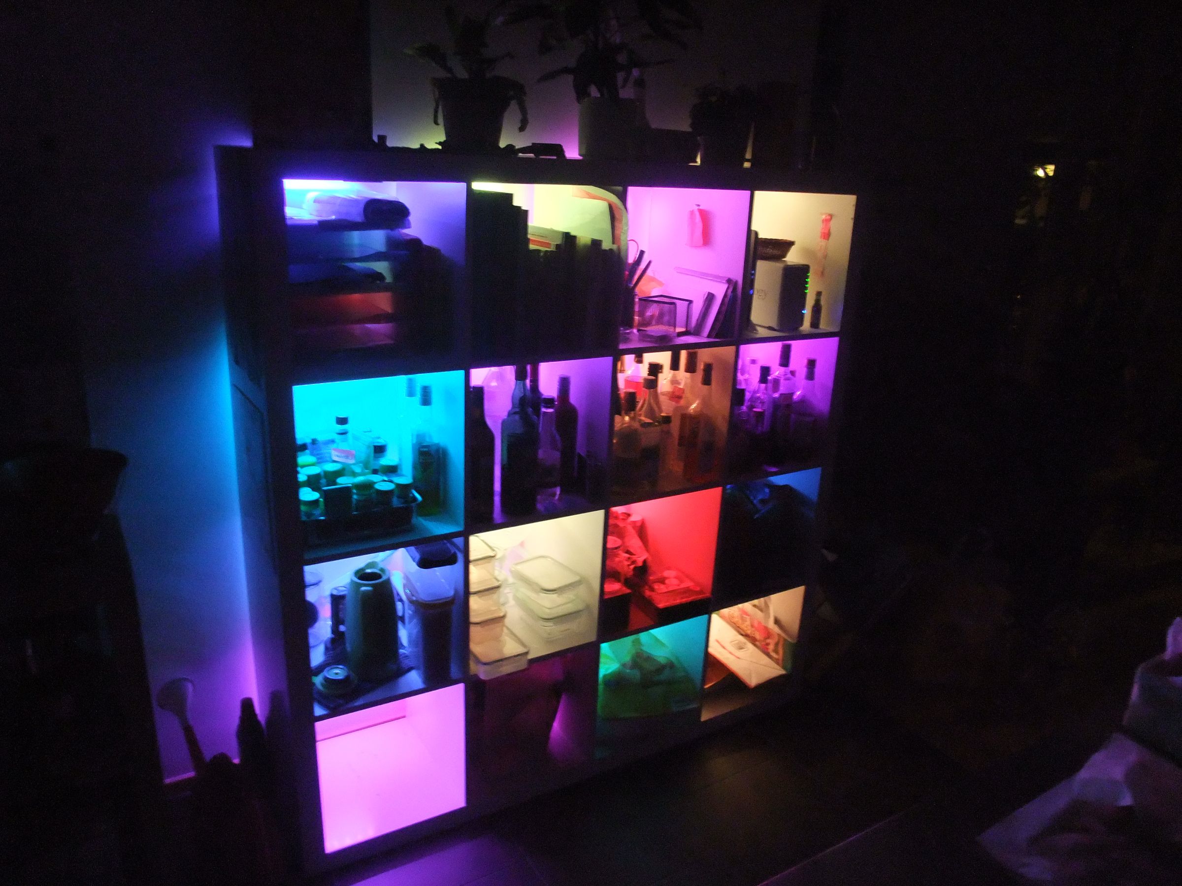 Remote Control Rgb Color Changing Led Event Freestanding Acrylic