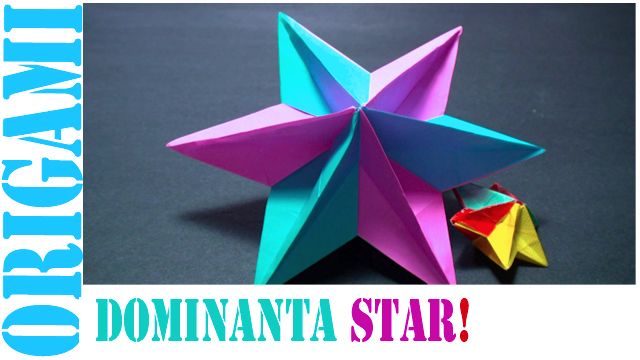 How to Make an Origami 3D Dominanta Star (Modular 6 Unit)!