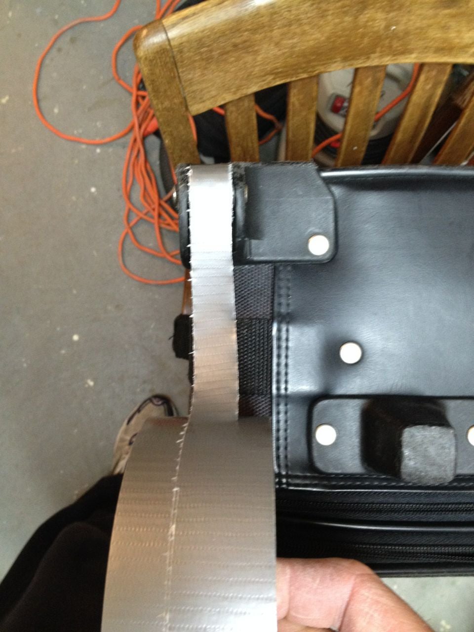 Wrap the Metal Core With Strips of Duct Tape