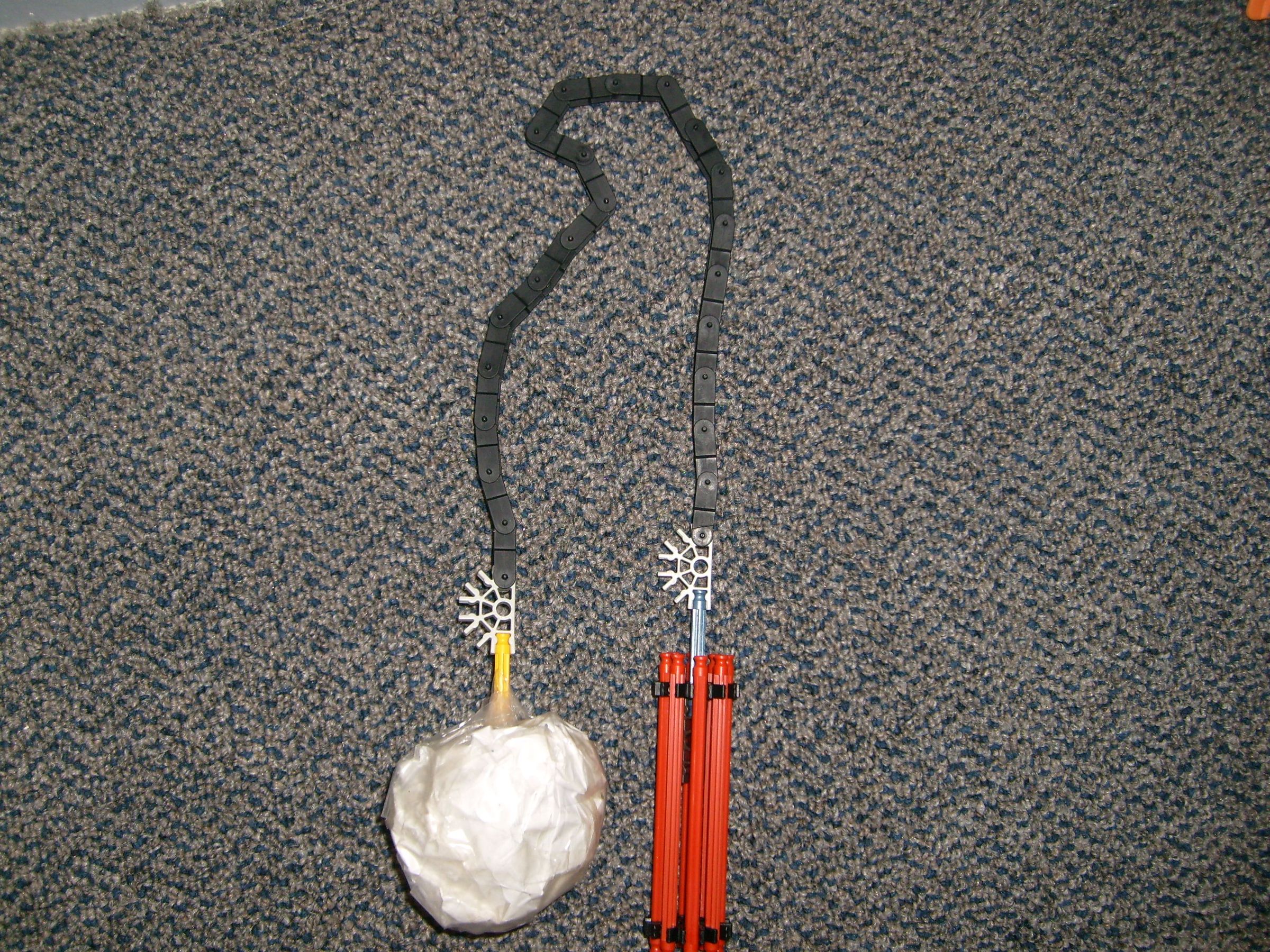 Knex Ball and Chain (flail)