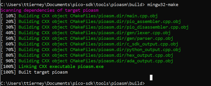 Making and Testing Pioasm