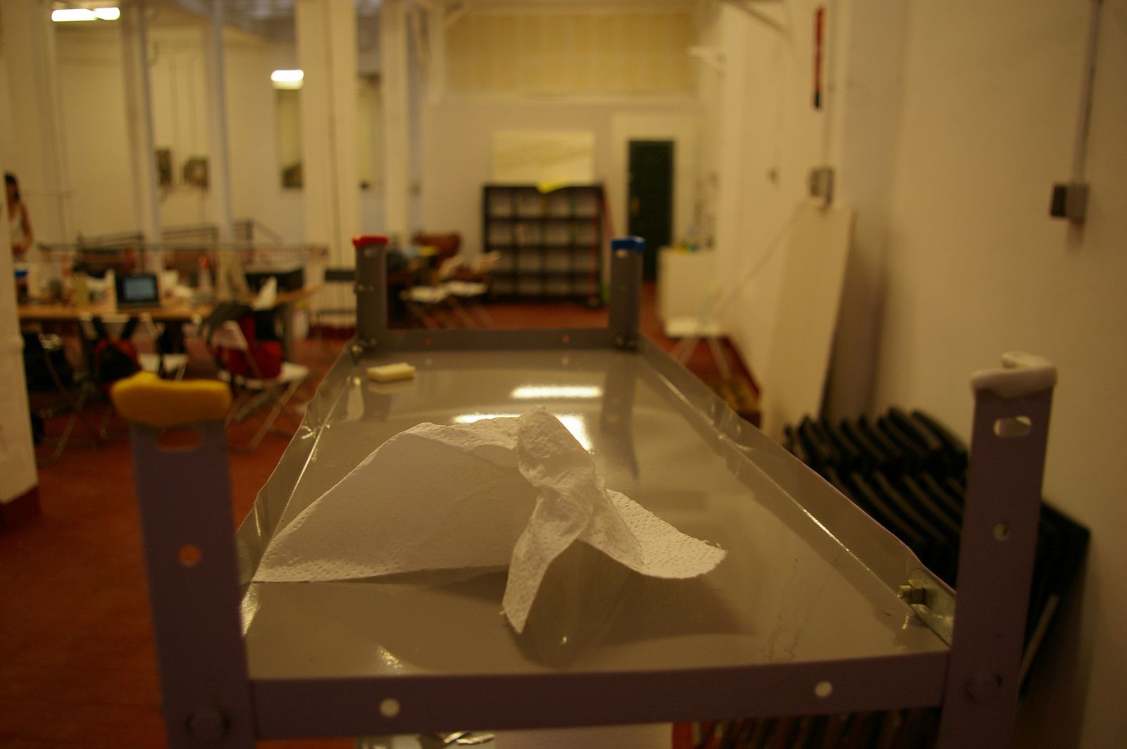 Protects Your Floor With Sugru Adding It to an Old Bookscase Model "lopeta"