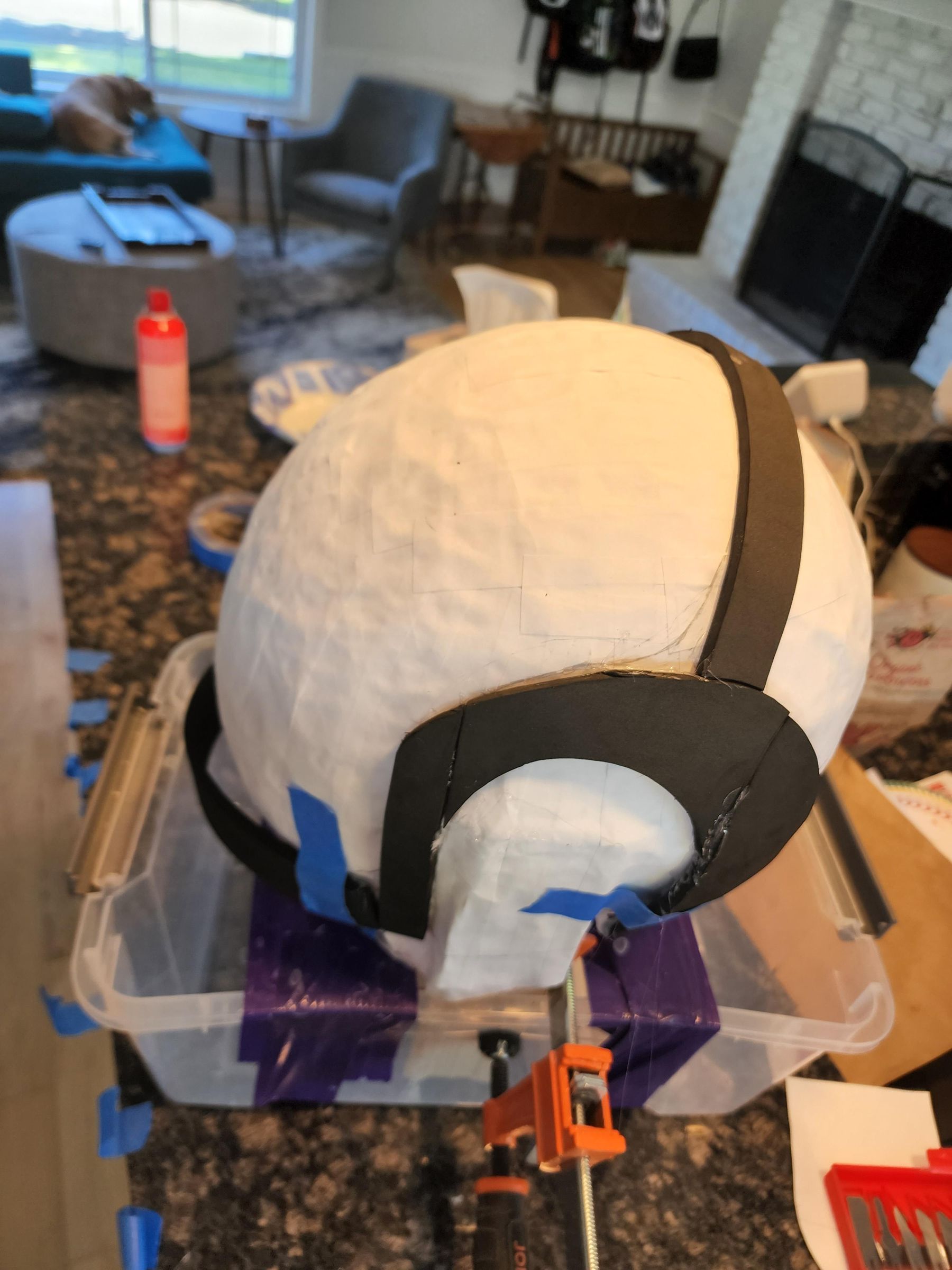 Paper Mache Astronaut Helmet