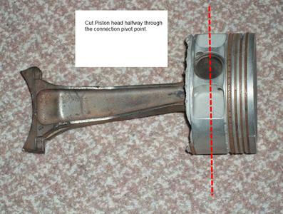 Cut Piston Head