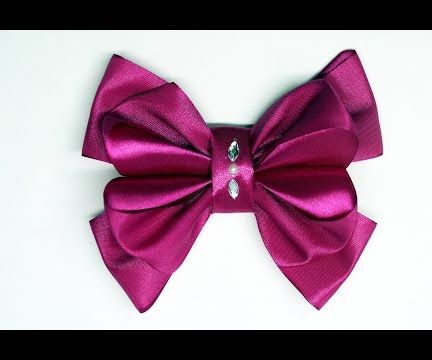 DIY Crafts How to Make Simple Easy Bow/ Ribbon Hair Bow Tutorial/DIY Ribbon Bow/ DIY Beauty and Easy
