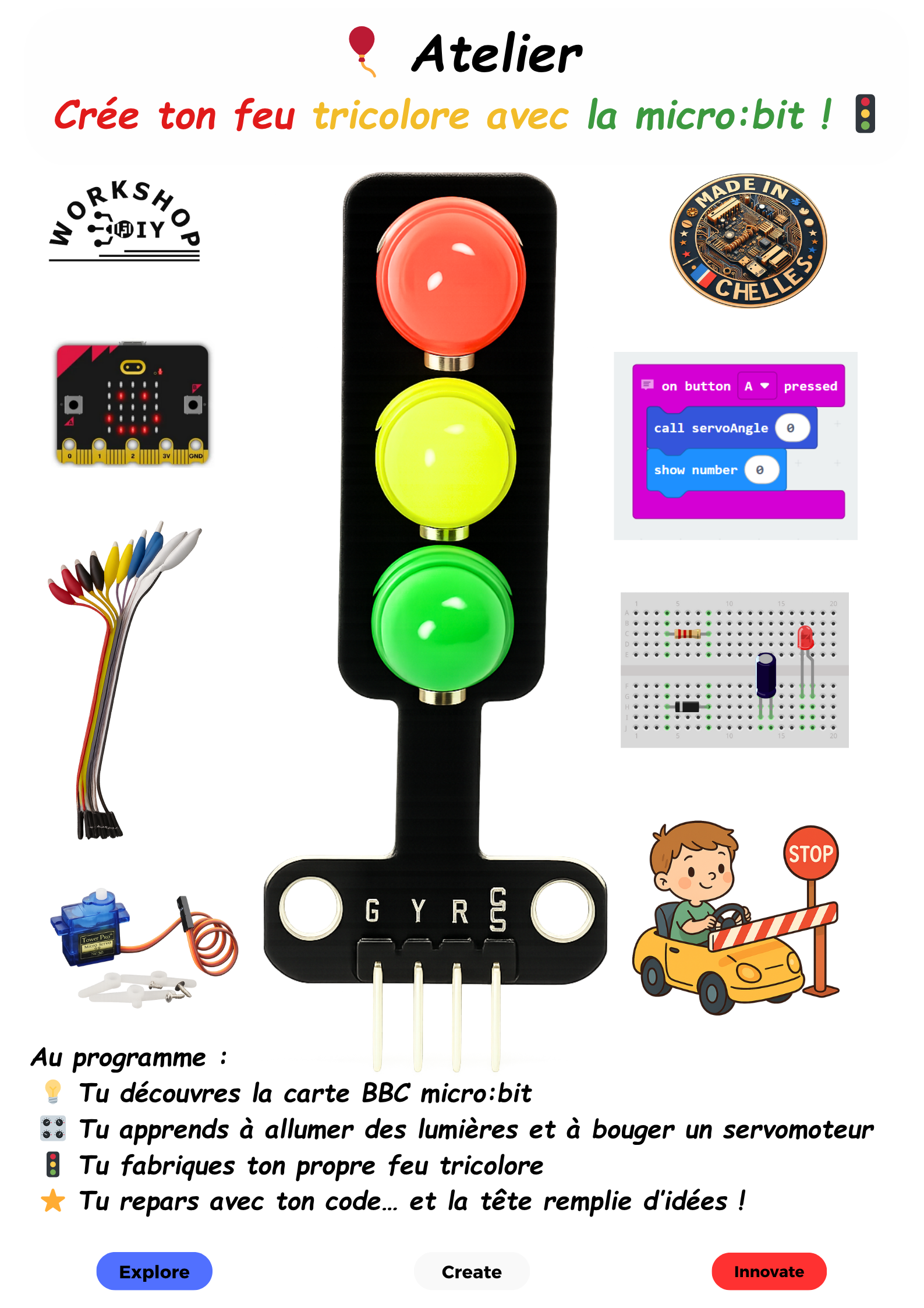 🚦 Micro:bit Traffic Light – Step-by-Step Guide