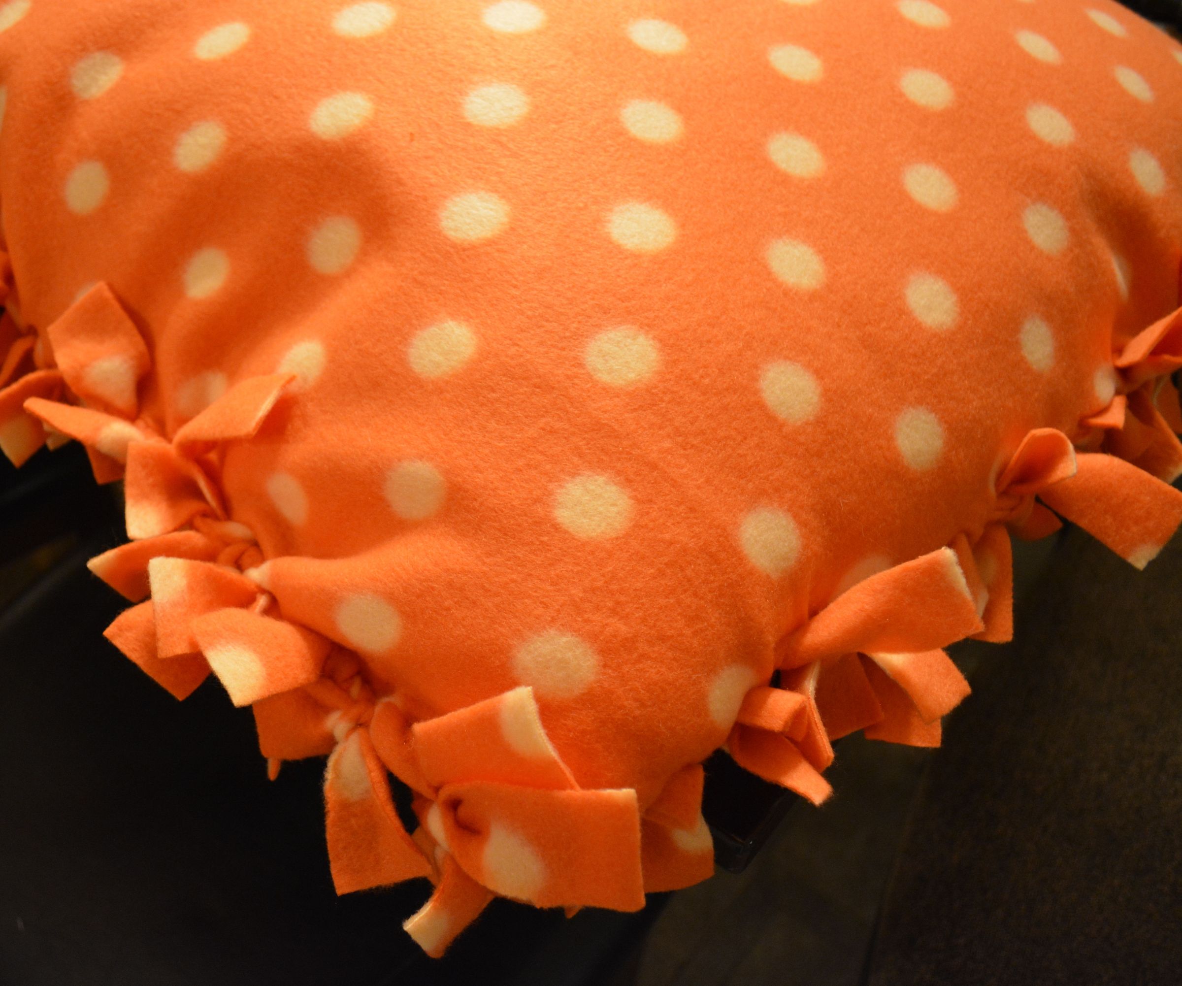Knotted Fringe Fleece Pillow Cover