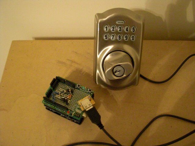 Control a Schlage Electronic Deadbolt With an Arduino!