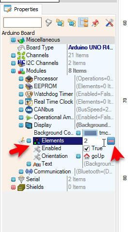 In Visuino Add & Set Components