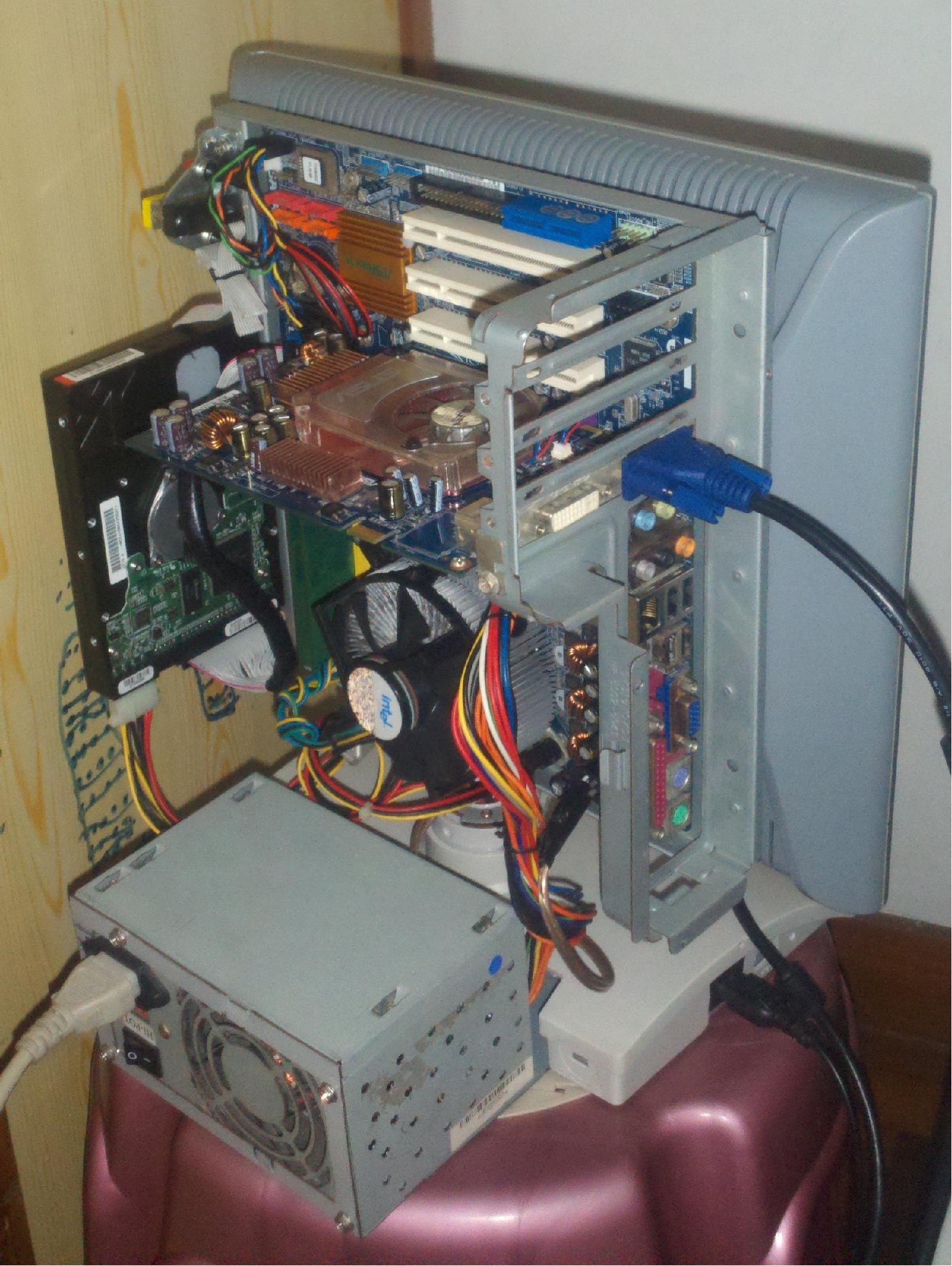 $0 COST, 100% E-WASTE, COMPACT IMAC CLONE