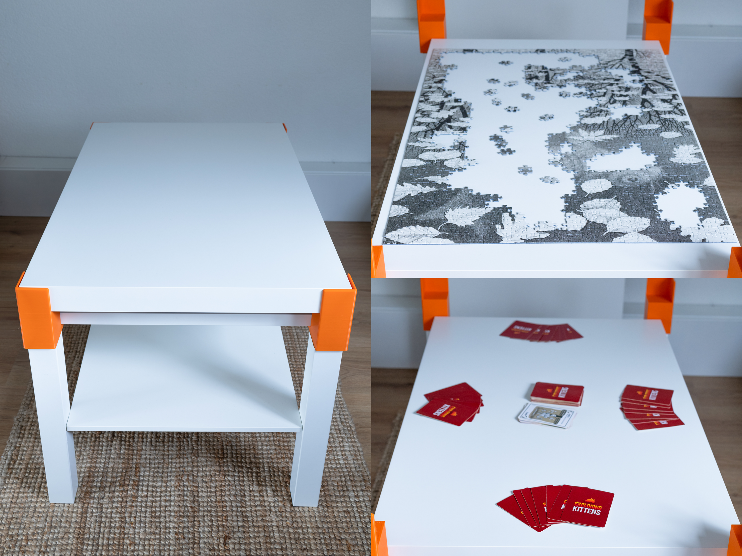 IKEA Lack Hack Hidden Extra Shelf for Puzzles and Games Using 3D