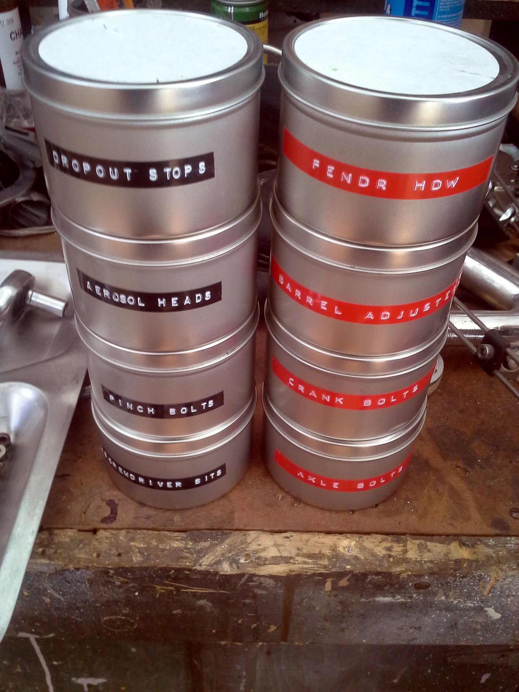 Stackable Organizing Tins