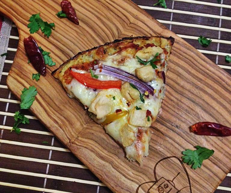 Cauliflower Crust Chicken Pizza