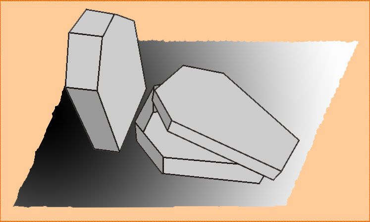 Small Papercraft Coffin and Headstone Desk Ornament.