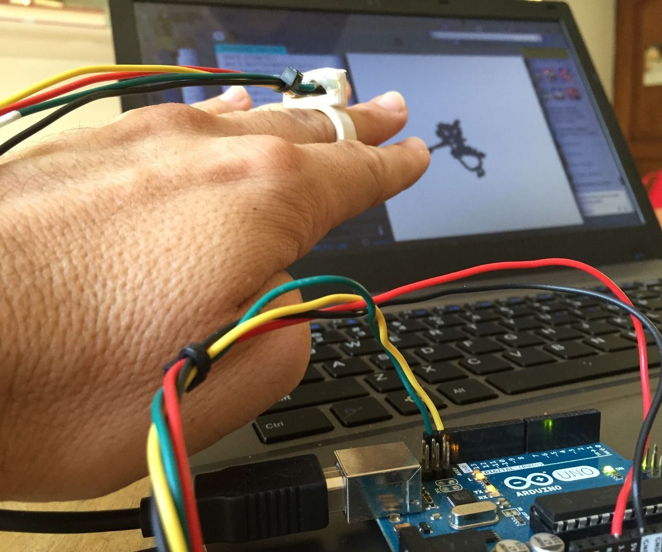 Conexión Serial Arduino a Processing (acelerómetro En Anillo)