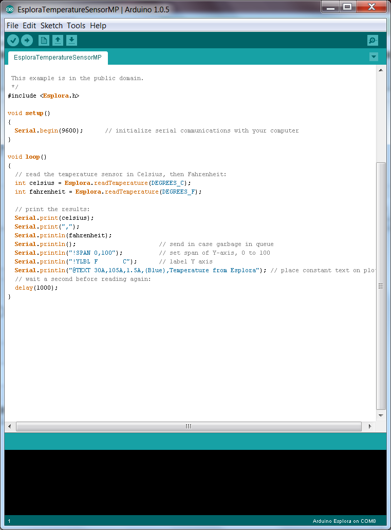 Plotting Temperature With Arduino Esplora and MakerPlot : 8 Steps ...