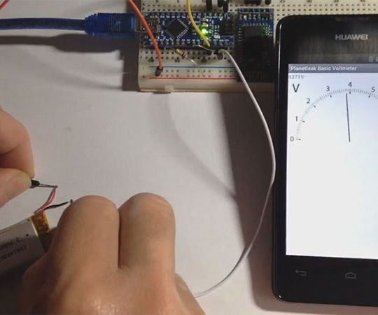 App Inventor + Arduino Analog Voltmeter
