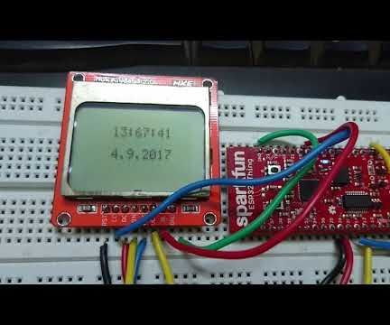 Esp32 5110 LCD Interfacing and Digital Clock