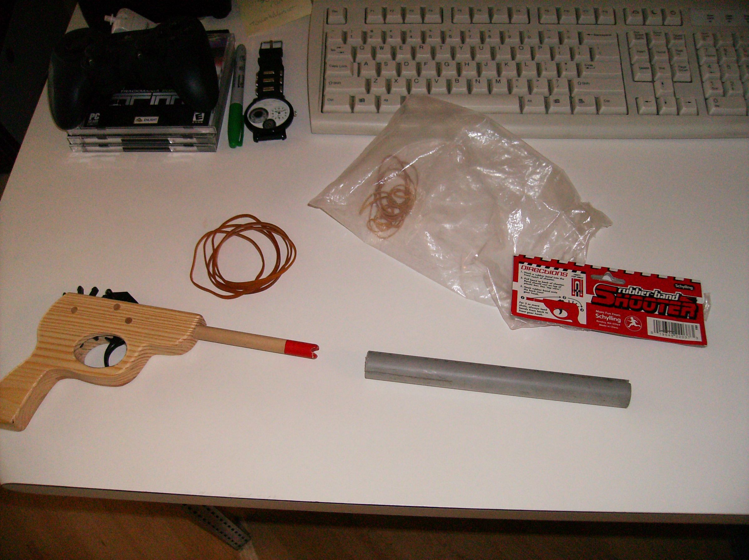 Rubber Band Gun "Silencer" Mod