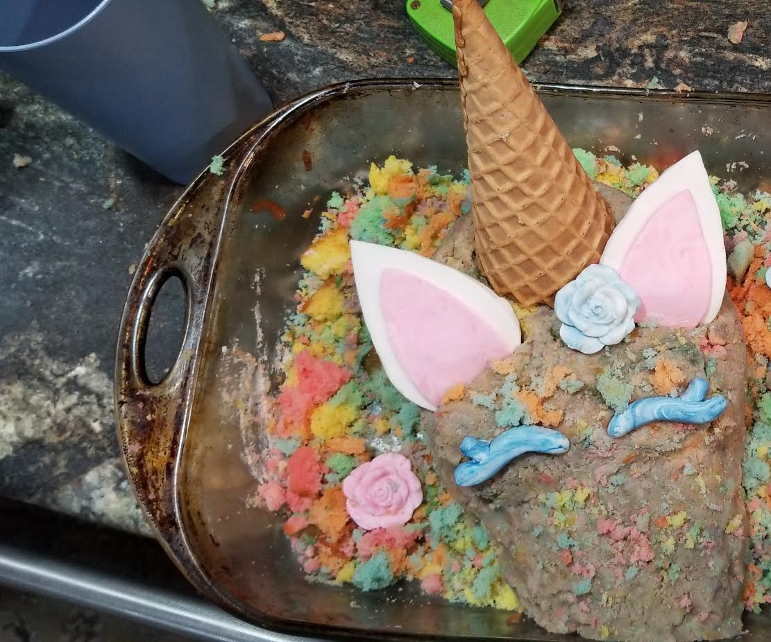 Giant Unicorn Head Cake Ball
