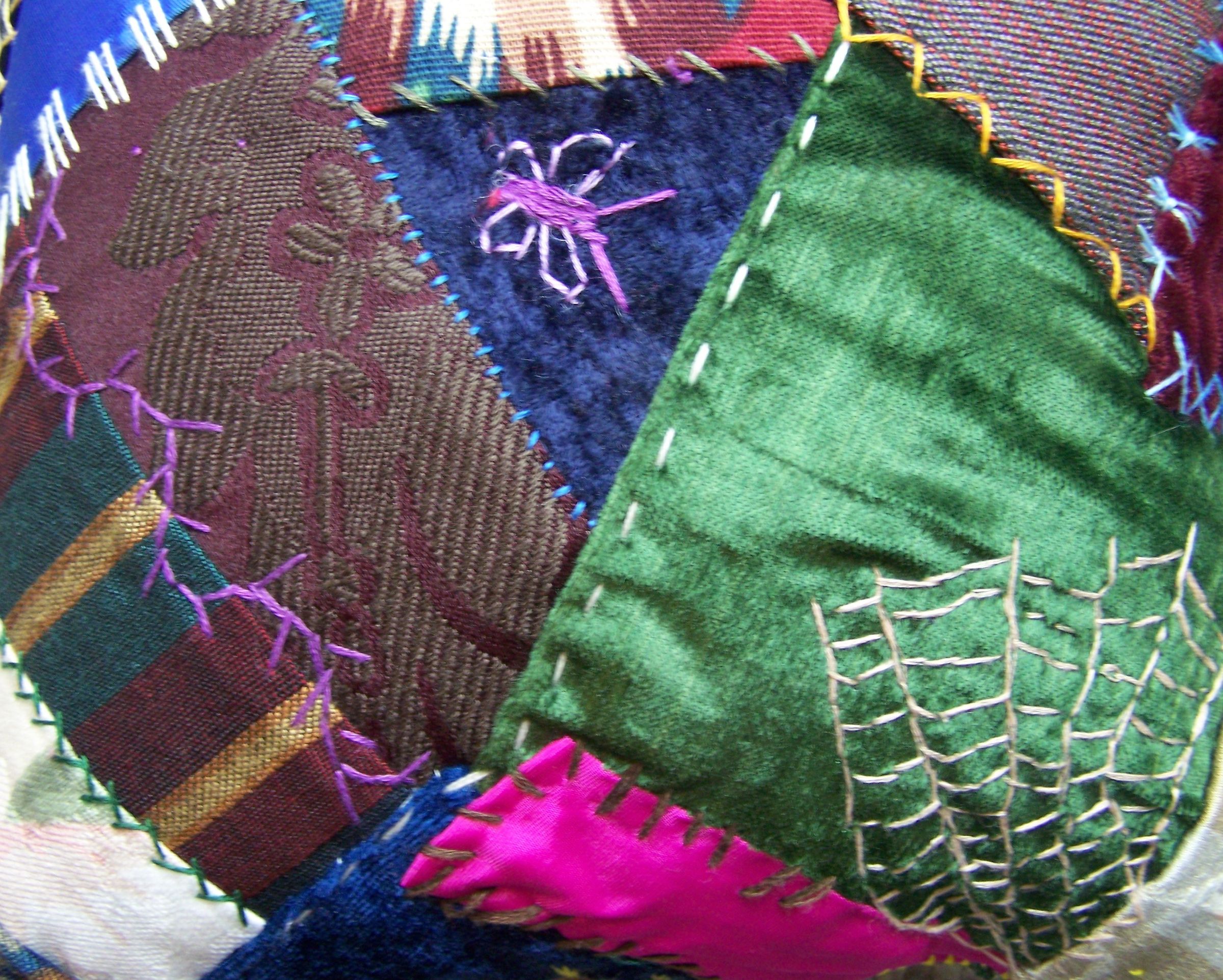 Hand Embroidered Crazy Quilt Pillows Instructables