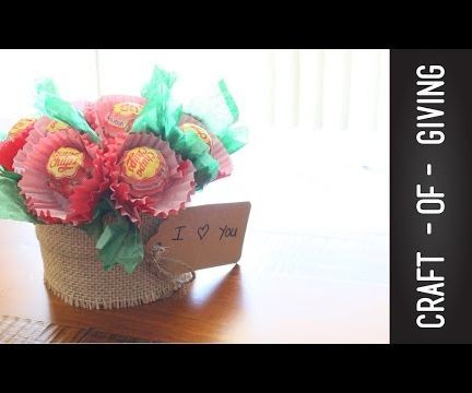 Super Easy and Quick DIY Lollipop Flower Pot | Craft of Giving 