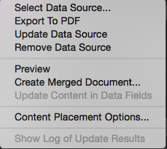Creating a Merged Document