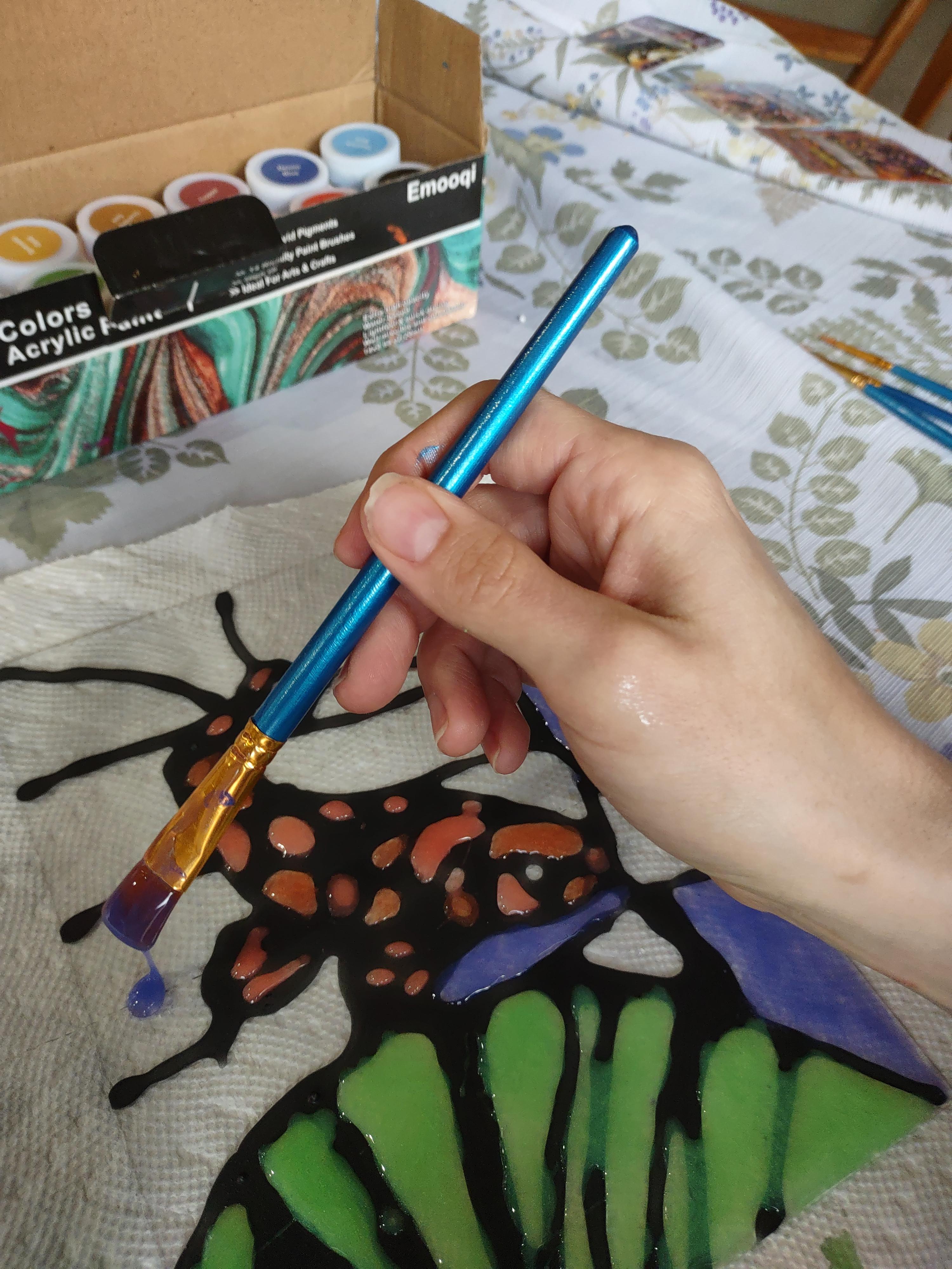 Easy Faux Stained Glass With Paint and Glue! 4 Steps (with Pictures) Instructables