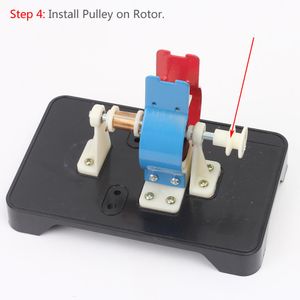 Install Pulley on the Rotor.