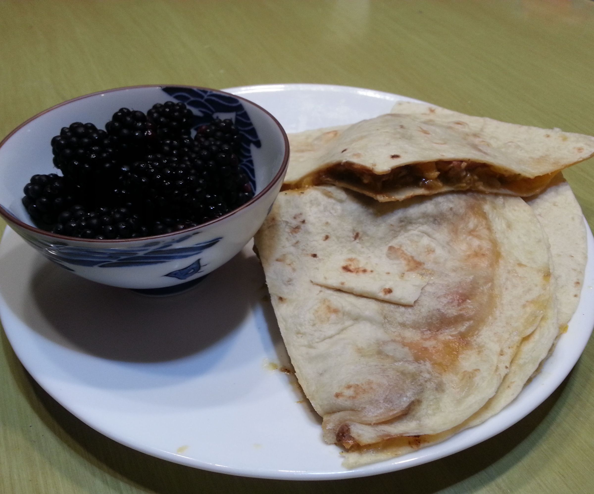 Chili Dog Quesadillas From Leftovers