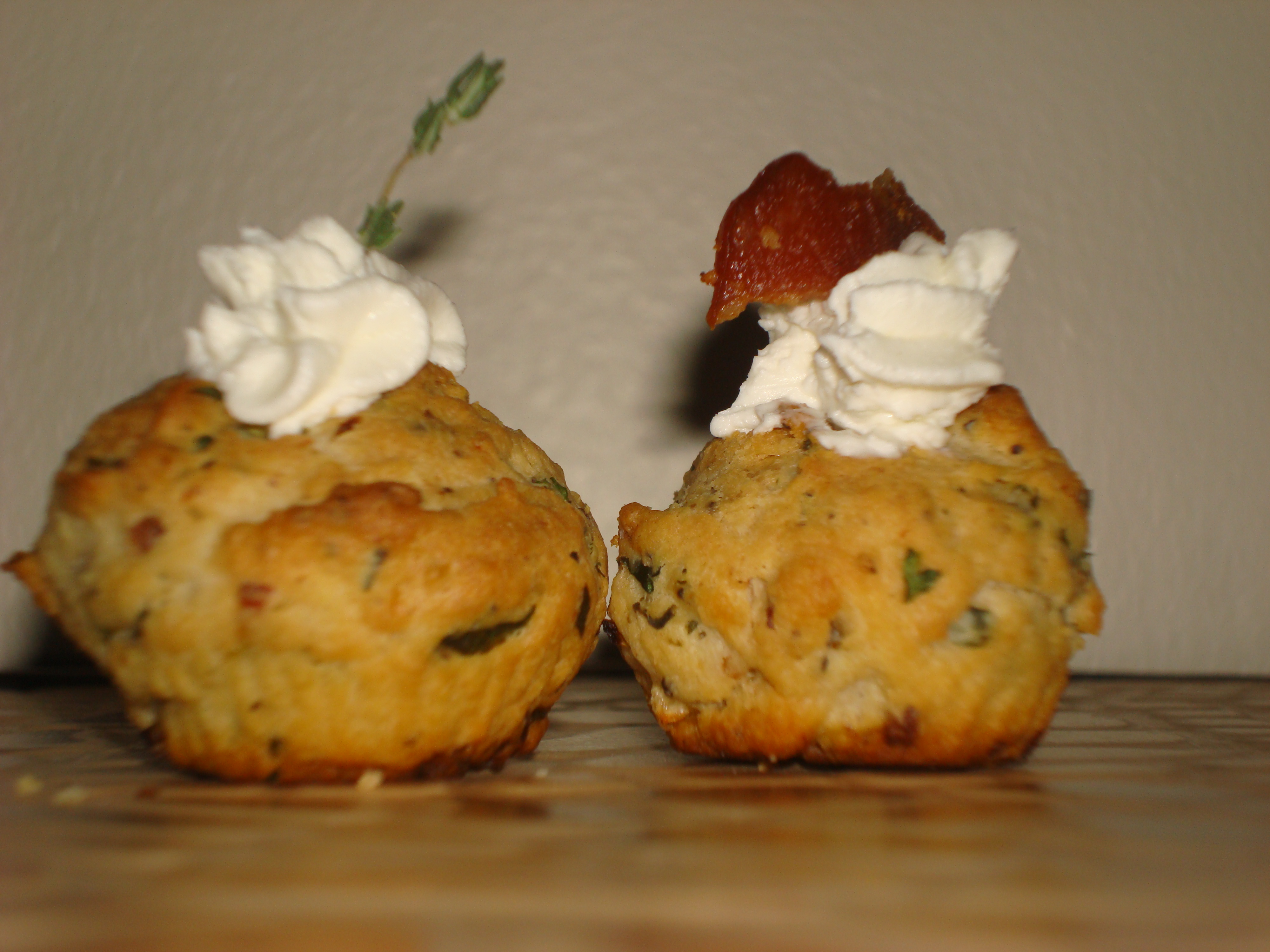 Mini Bacon Herb and Cream Cheese / Muffins