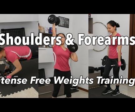 Complete Shoulders & Forearms Free Weights Training W/ Supersets & Dropsets