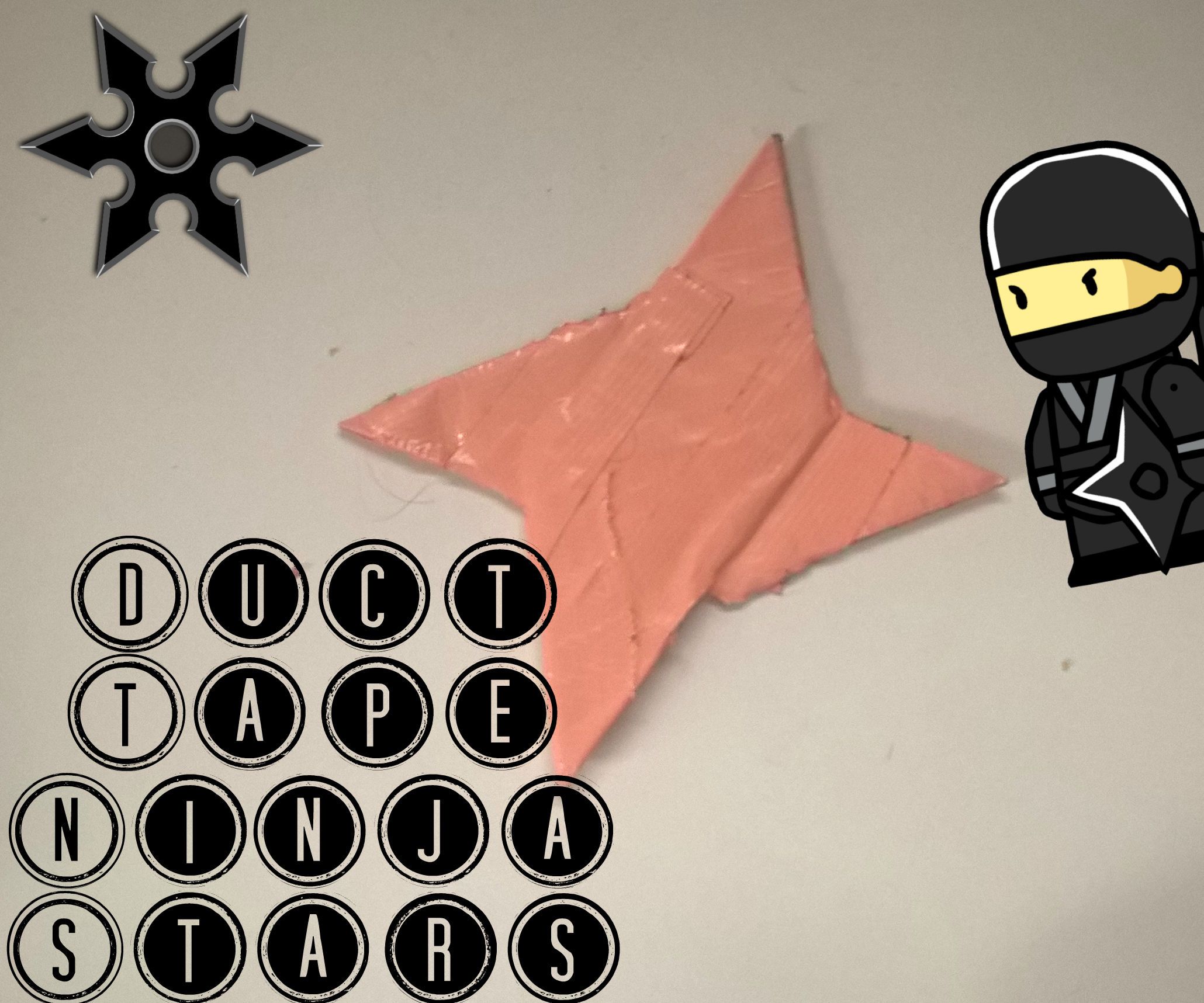 Duct Tape Ninja Stars!!!