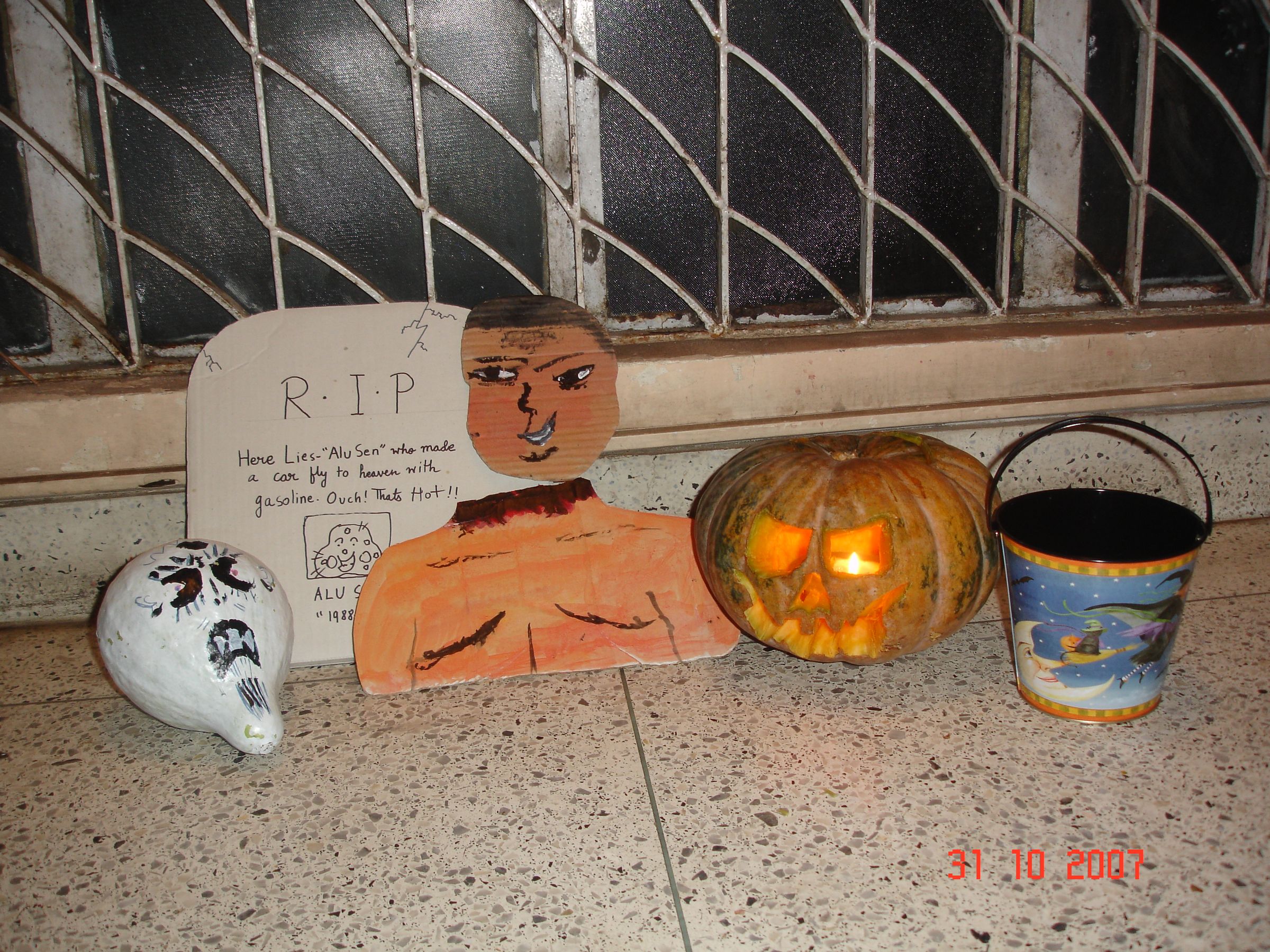 Spooky, Scary, Haunted Halloween Gourd