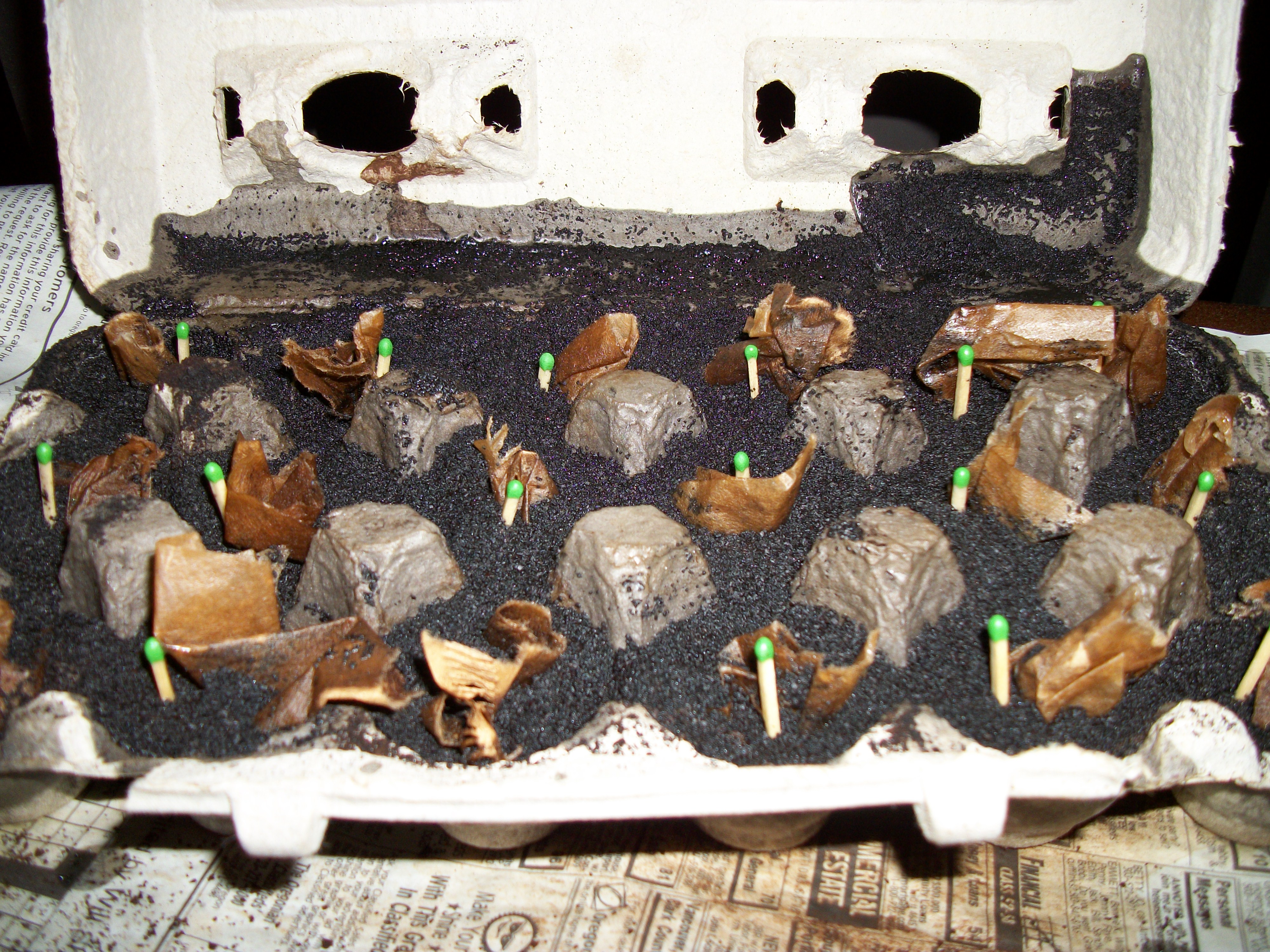 Fire Starter From Used Coffee Grounds