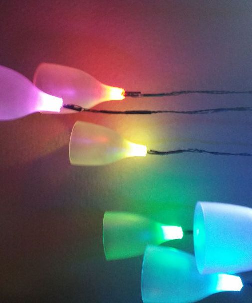 Upcycled Skip Dive Arduino Wine Glass LED Lamp