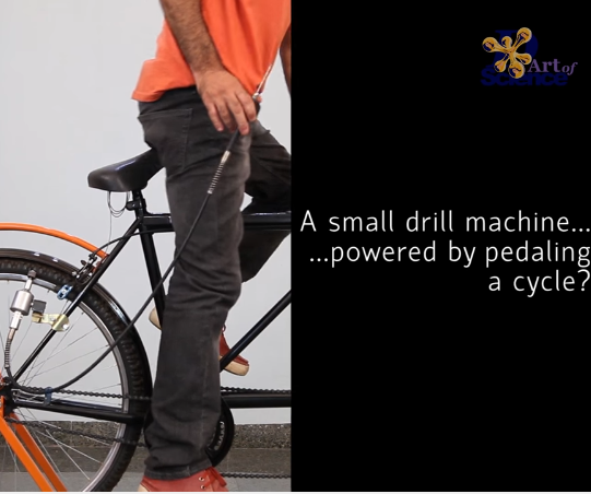 PEDAL POWERED DRILL