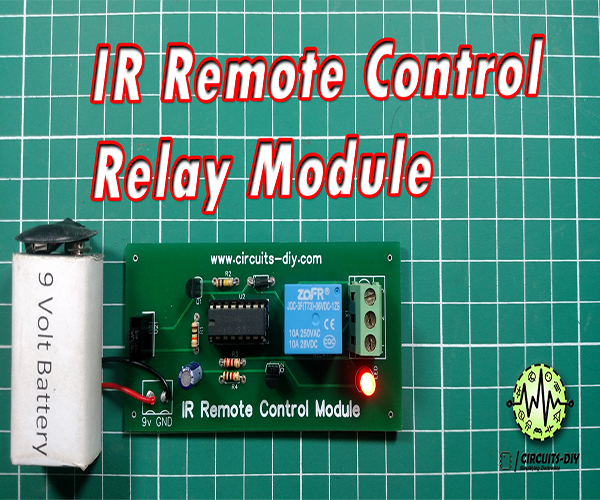 IR Remote Control Switch Using CD4017
