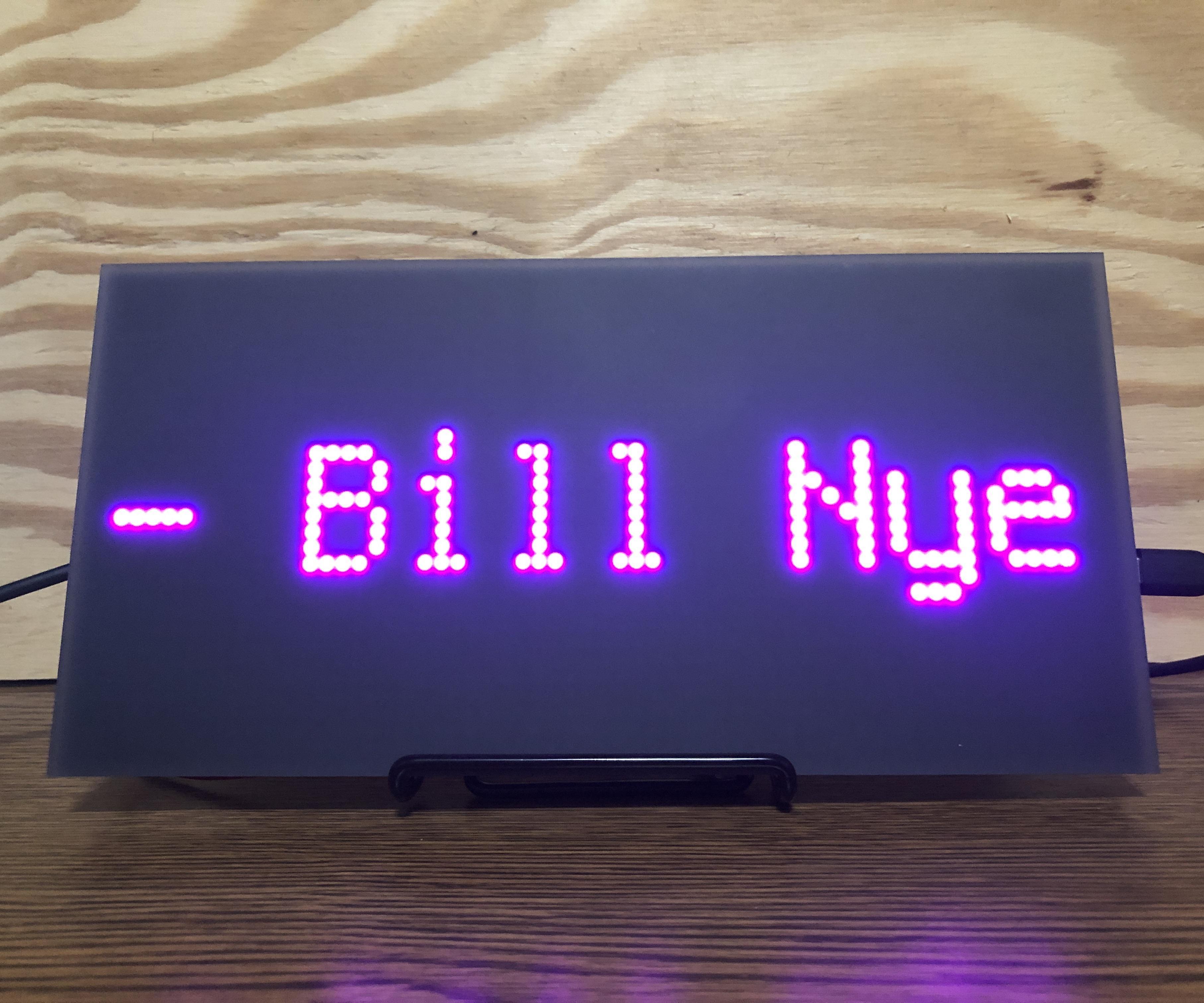 Gform2adafruitIO: Automatic Marquee Driven by Google Form/Adafruit IO