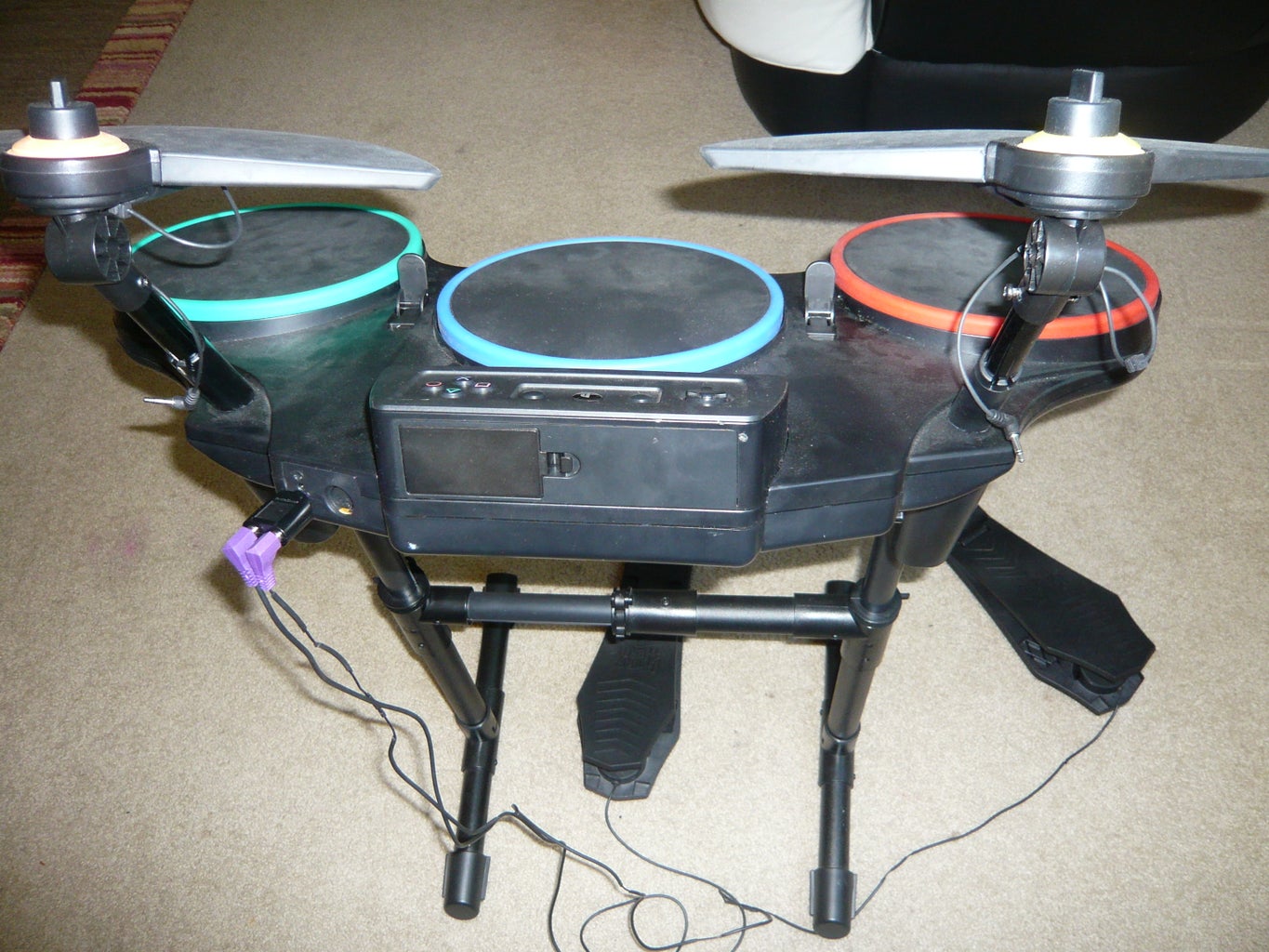 Double Bass for Guitar Hero and Rock Band DRUMS 4 Steps Instructables