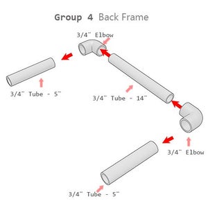 Let’s Build the Back Frame of the PVC Wheelchair Frame