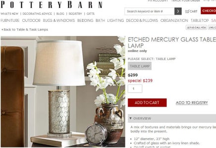 Pottery Barn Inspired Table Lamp Base