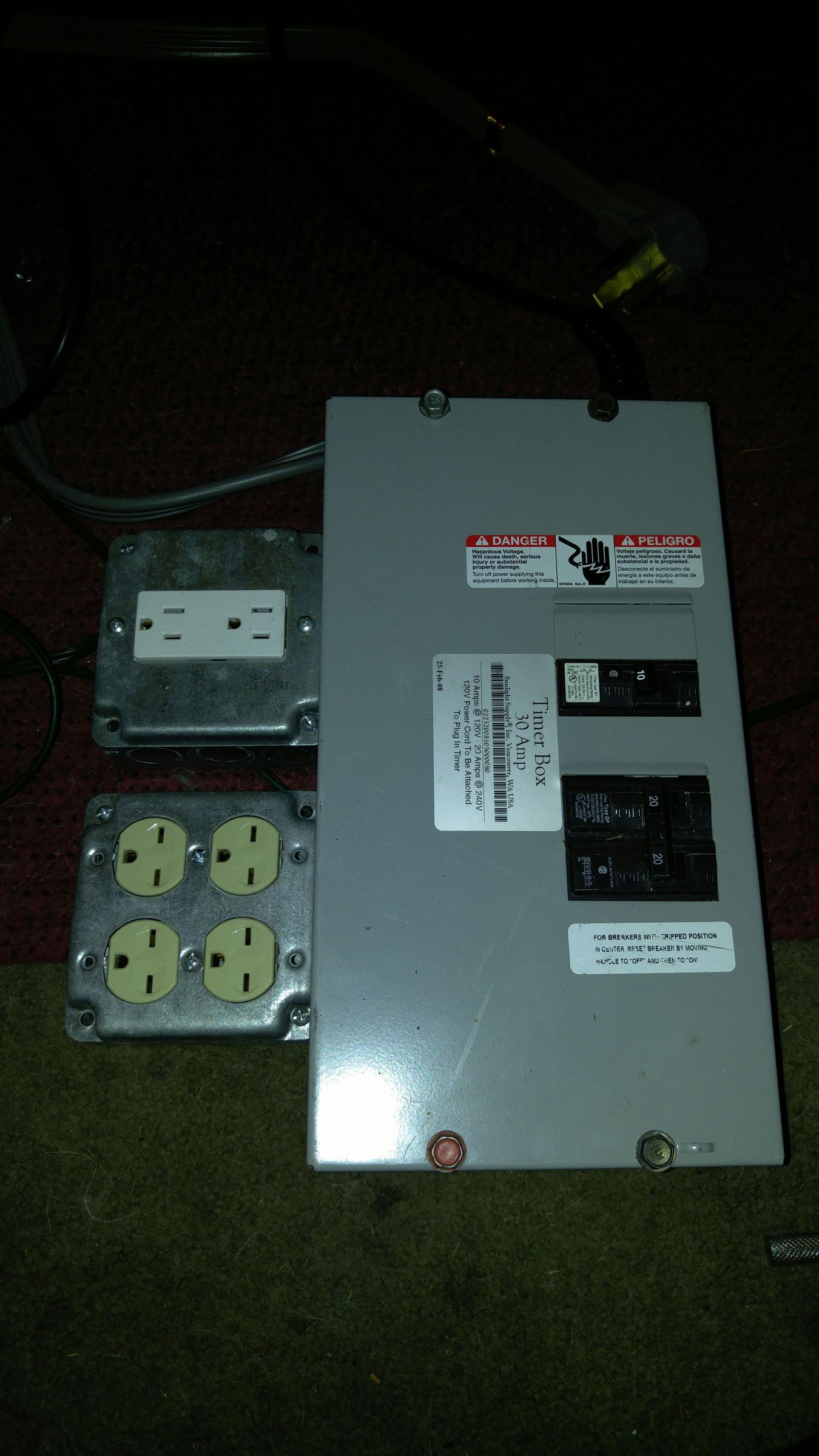 3 - 4 Wire 240v Multi Ballast Grow Timer