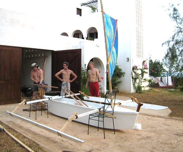 Kenya Outrigger Sailing Canoe