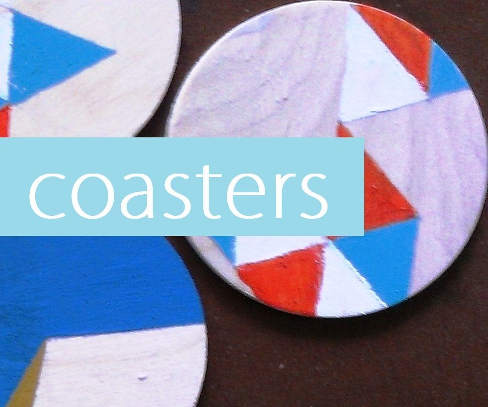 DIY Colorful-wooden Coasters