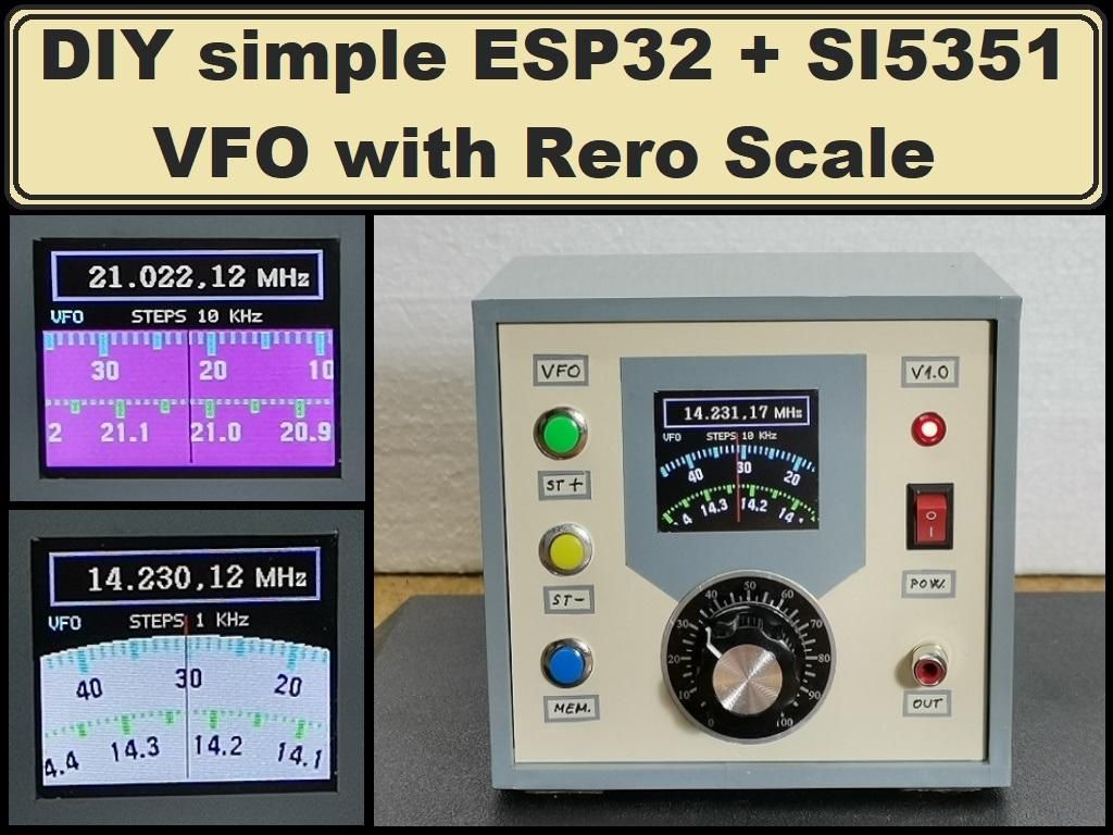 Universal VFO 10 KHz-160 MHz With Retro Analog Scale (variable