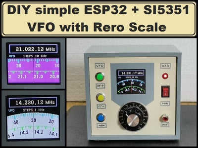 Universal VFO 10 KHz-160 MHz With Retro Analog Scale (variable Frequency Oscillator)
